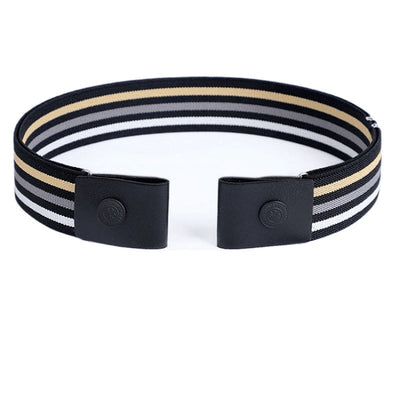 Elastic Belt With Striped Strap - Model Bela