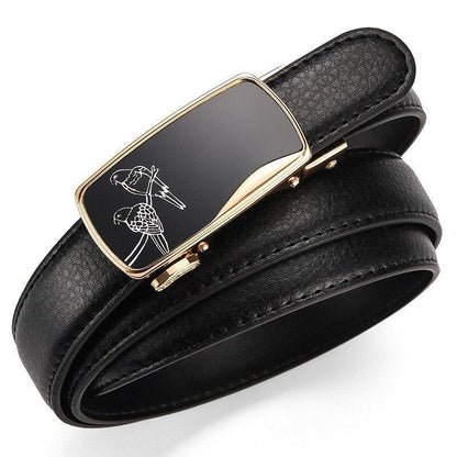 Belt women to buckle auBerkeRayyanyatique golden, model Lark - Zictor
