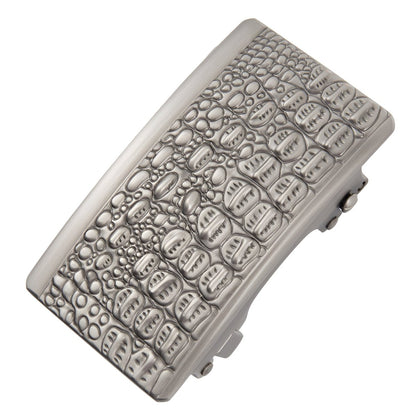 Buckle Of Belt Automatic Aspect Crocodile Model Snow by Zictor