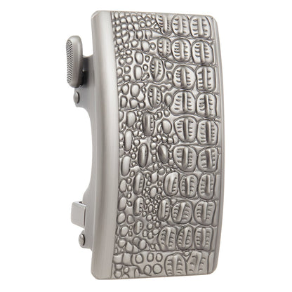Buckle Of Belt Automatic Aspect Crocodile Model Snow by Zictor