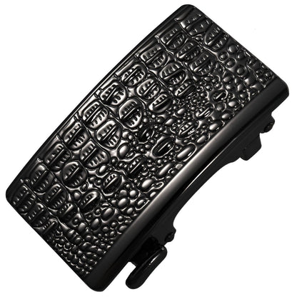 Buckle of belt auBerkeRayyanyatique, aspect crocMadisyn, model Snow - Zictor