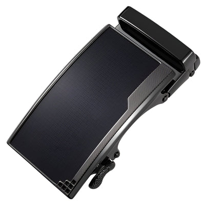 Black Automatic Belt Buckle Rectangular - Model Corie