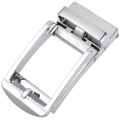 Rectangular Automatic Belt Buckle Metallic - Model Emerson
