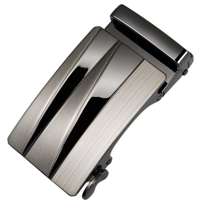 Alloy Rectangular Automatic Belt Buckle - Model Haydyn