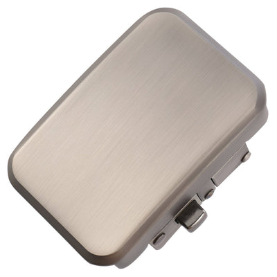 Automatic Rectangular Belt Buckle Gray - Model Lesliey