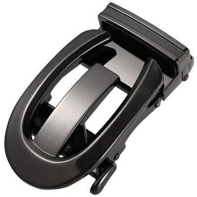 Automatic Belt Buckle Black Rounded - Model Elison