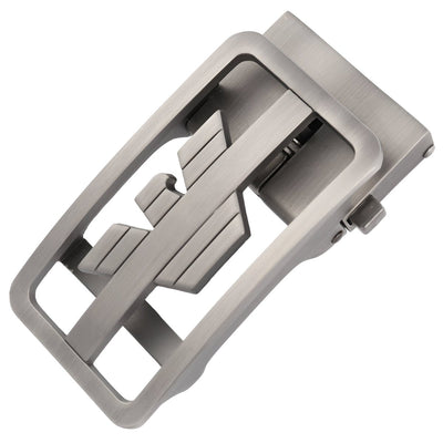 Gray Automatic Eagle Motif Belt Buckle - Model Ardon