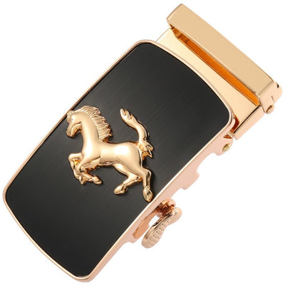 Automatic Belt Buckle With Horse Motif Alloy - Model Elery