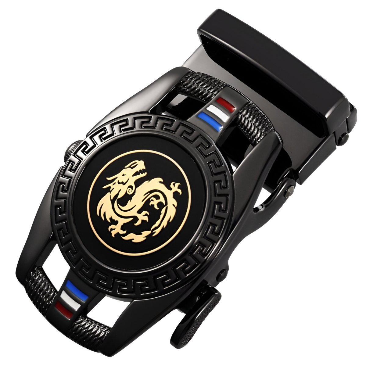 Buckle of belt auBerkeRayyanyatique, motif dragon, model Campbell - Zictor