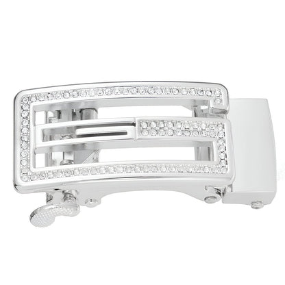 Buckle Of Belt Automatic TO Forme G TO Strass Model Slate by Zictor