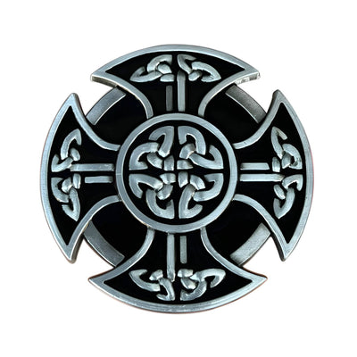 Celtic Belt Buckle Round Silver Alloy - Model Sullivan