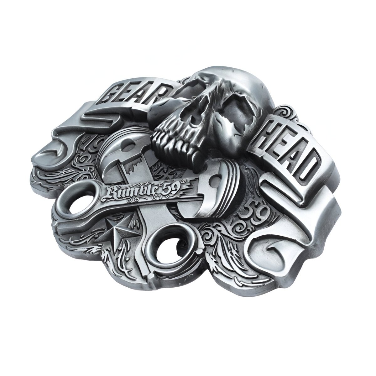 Buckle of belt Moto, "Gear Head" mécanique, model colby by Zictor