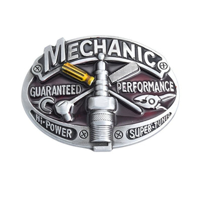 Mechanic Motorcycle Belt Buckle Pattern - Model Andrea