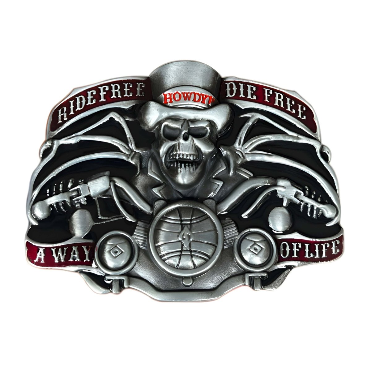 Buckle Of Belt Moto Ride Free Die Free Model Kalix by Zictor