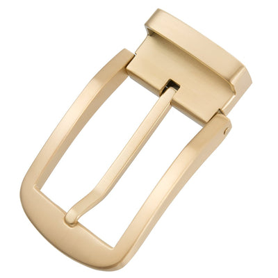 Gold Rectangular Prong Belt Buckle Alloy - Model Emorie