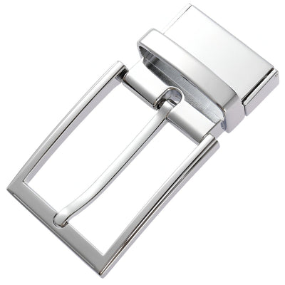 Ardillon Belt Buckle Rectangular Silver Tone - Model Auden