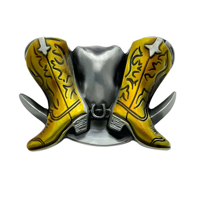 Western Belt Buckle With Sliding Mechanism - Model Matis