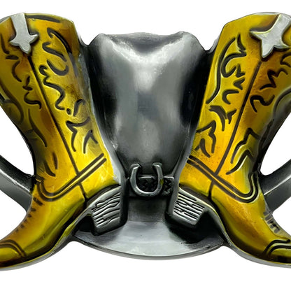 Buckle Of Belt Western Chapeau And Bottes Model Matis by Zictor
