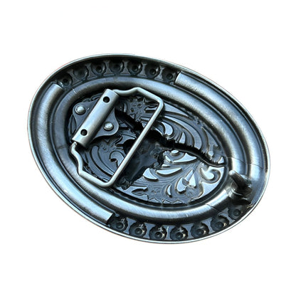 Buckle Of Belt Western Tete Of Longhorn Model Peytoni by Zictor