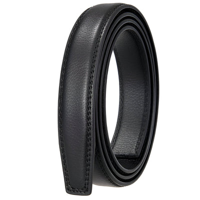 Black Full Grain Belt Strap 0.9 in - Model Everly