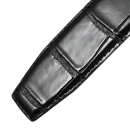 Strap Of Belt 3 4 Cm In Leather For Buckles Prongs Aspect Crocodile Model Mica by Zictor