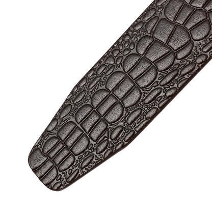 Strap Of Belt 3 4 Cm In Leather For Buckles Prongs Aspect Crocodile Model Mika by Zictor