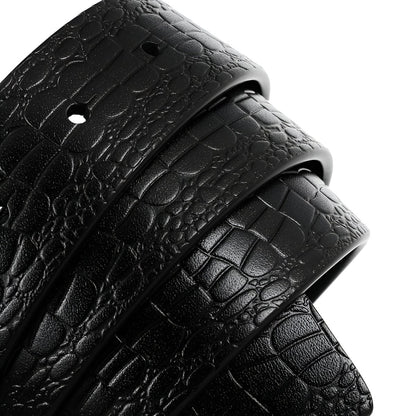 Strap Of Belt 3 4 Cm In Leather For Buckles Prongs Aspect Crocodile Model Mika by Zictor
