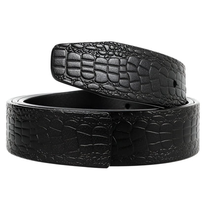Strap Of Belt 3 4 Cm In Leather For Buckles Prongs Aspect Crocodile Model Mika by Zictor