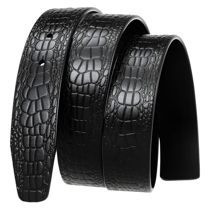 Strap Of Belt 3 4 Cm In Leather For Buckles Prongs Aspect Crocodile Model Mika by Zictor