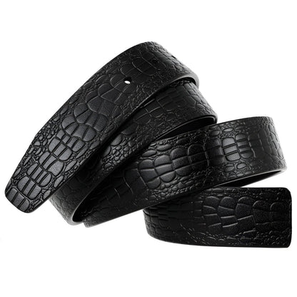 Strap Of Belt 3 4 Cm In Leather For Buckles Prongs Aspect Crocodile Model Mika by Zictor