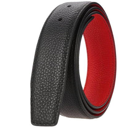 Strap of belt 3.4 cm, in leather, for buckles prongs, model Emersen - Zictor