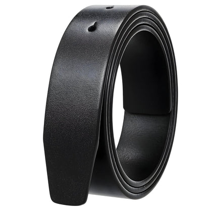 Strap of belt 3.4 cm, in leather, for buckles prongs, model Putri - Zictor