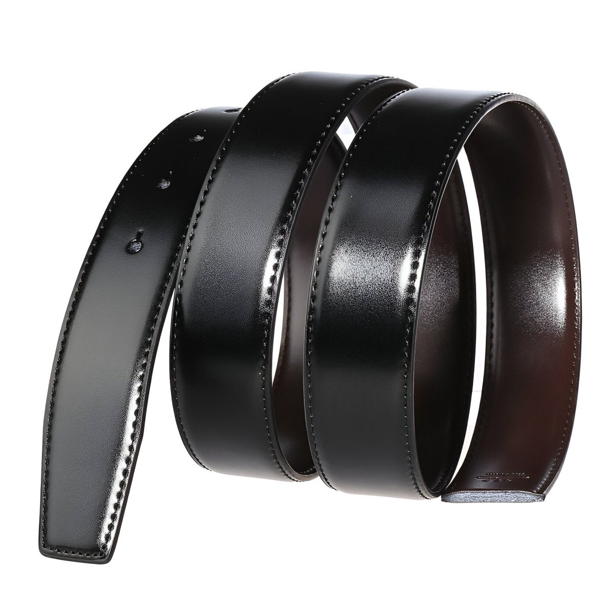 Strap Of Belt 3 4 Cm In Leather For Buckles Prongs Reversible Model Aydin by Zictor