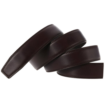 Strap Of Belt 3 5 Cm In Leather Aspect Raye For Buckles Automatic Model Beryl by Zictor