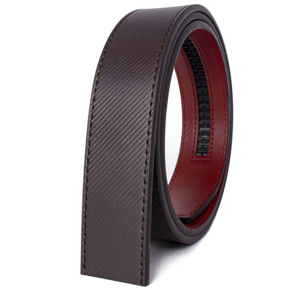Strap of belt 3.5 cm, in leather, aspect Simranée, for buckles auBerkeRayyanyatiques, model Sébastien - Zictor