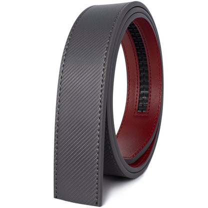 Strap of belt 3.5 cm, in leather, aspect Simranée, for buckles auBerkeRayyanyatiques, model Sébastien - Zictor