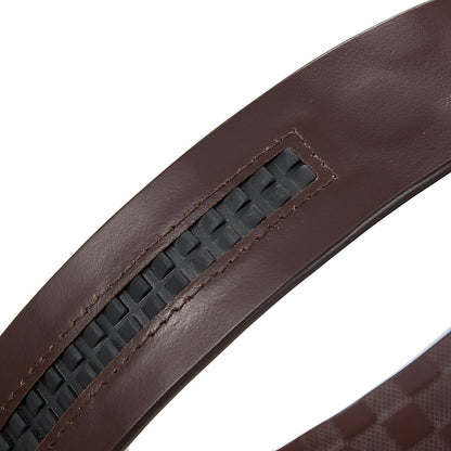 Strap Of Belt 3 5 Cm In Leather Aspect Damier For Buckles Automatic Model Finnley by Zictor