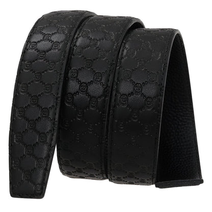 Strap Of Belt 3 5 Cm In Leather Aspect Matelasse For Buckles Automatic Model Denim by Zictor
