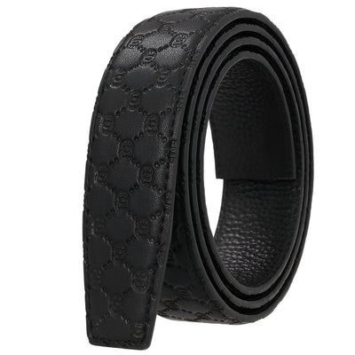 Quilted Belt Strap 1.4 in 0.1 in - Model Denim
