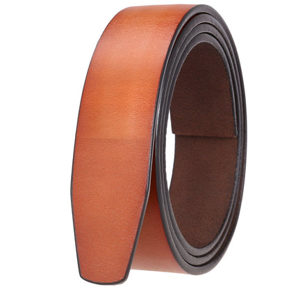 Strap of belt 3.5 cm, in leather, aspect rétro, for buckles auBerkeRayyanyatiques, model Peytan - Zictor