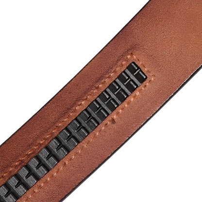 Strap Of Belt 3 5 Cm In Leather Aspect Retro For Buckles Automatic Model Peytan by Zictor