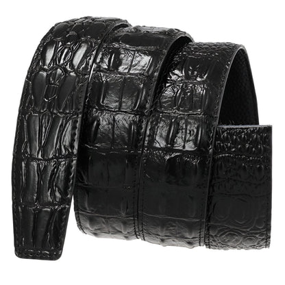 Strap Of Belt 3 5 Cm In Leather Aspect Serpent For Buckles Automatic Model Sailor by Zictor