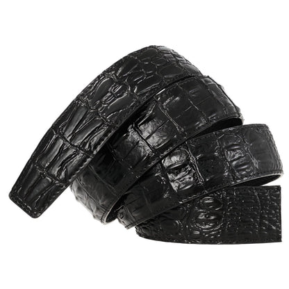 Strap Of Belt 3 5 Cm In Leather Aspect Serpent For Buckles Automatic Model Sailor by Zictor