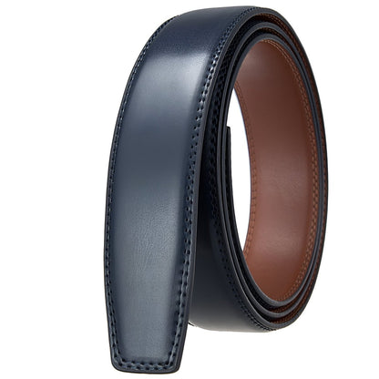 Strap of belt 3.5 cm, in leather, for buckles auBerkeRayyanyatiques, model Finnleye - Zictor