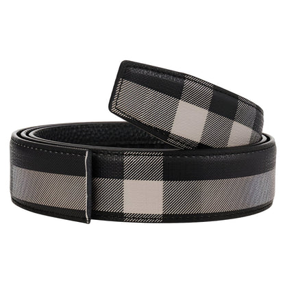 Strap Of Belt 3 5 Cm In Leather TO Carreaux For Buckles Automatic Model Reed by Zictor