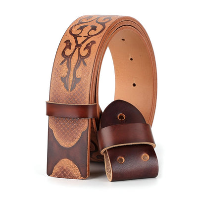 Full Grain Strap 1.5 in For Buckles - belt strap - Model Adrian